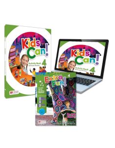 Kids Can! 4 Activity Book: Cuaderno De Actividades Impreso + Acceso A La Versión Digital Y App Navio